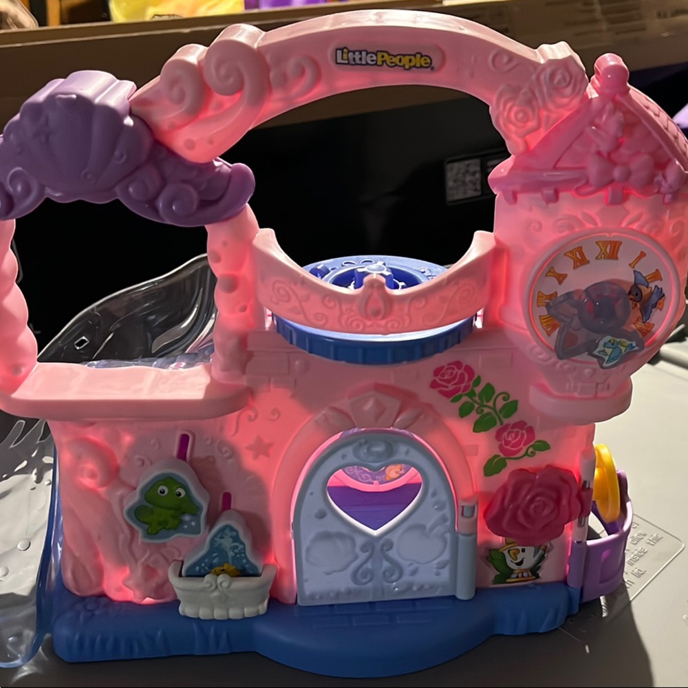 Fisher-Price little people play and go castle. Light pink version